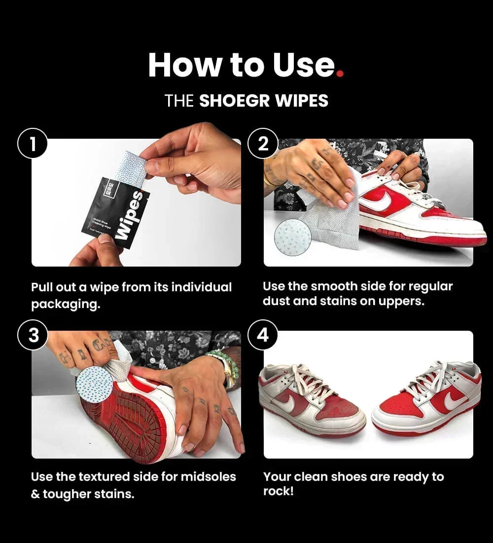 Quick Shoe Cleaning Wipes