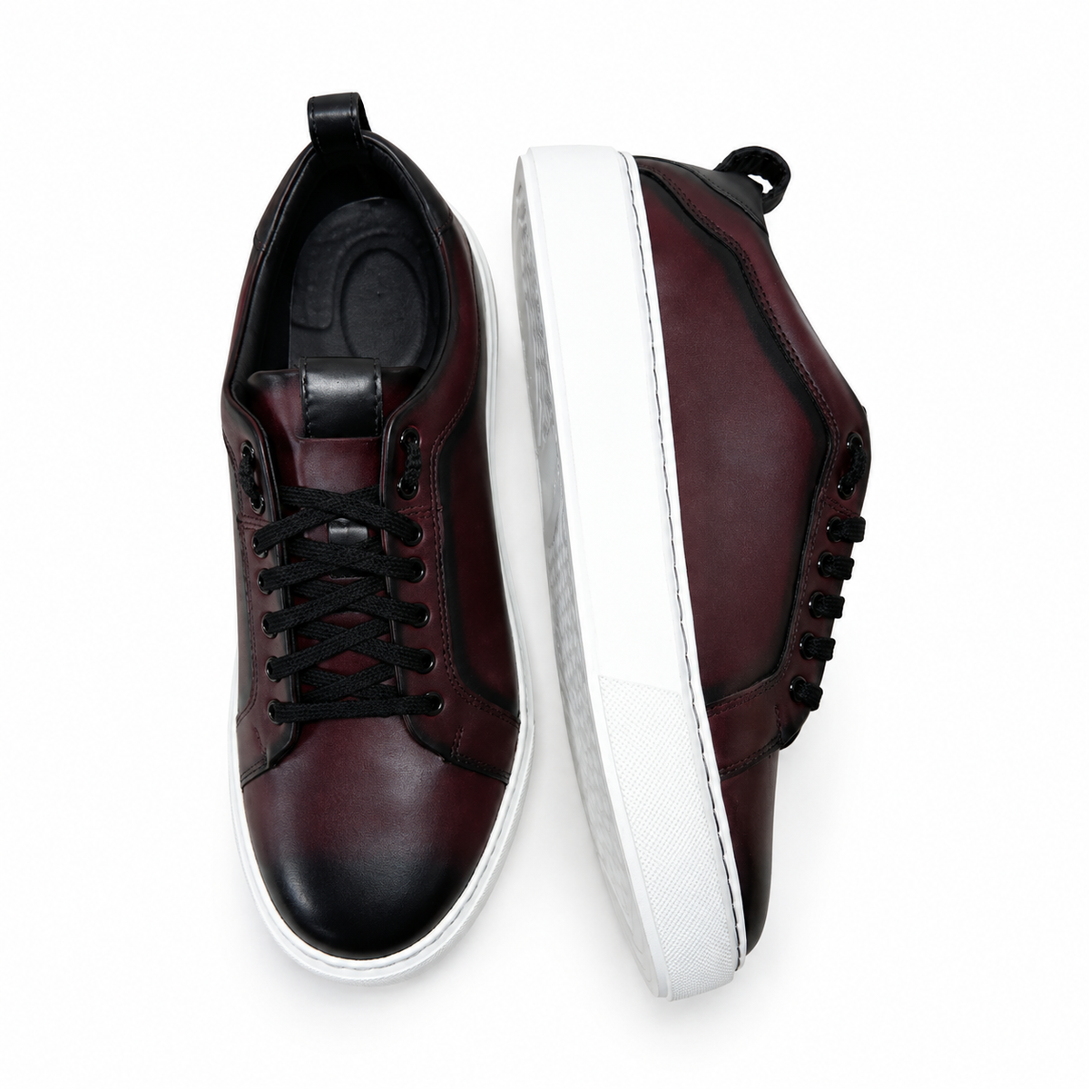 Burgundy Beast sneakers by Unlabel, image 8 of 9