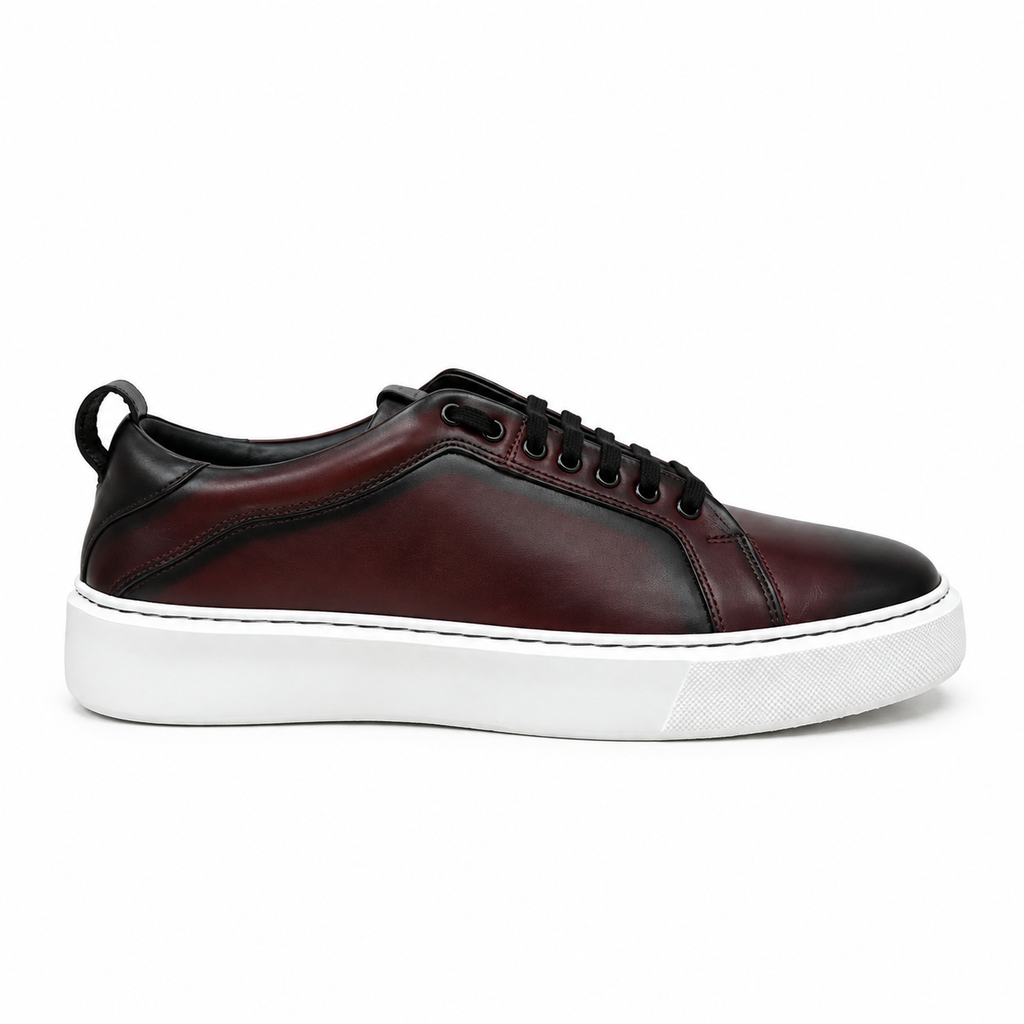 Burgundy Beast sneakers by Unlabel, image 4 of 9