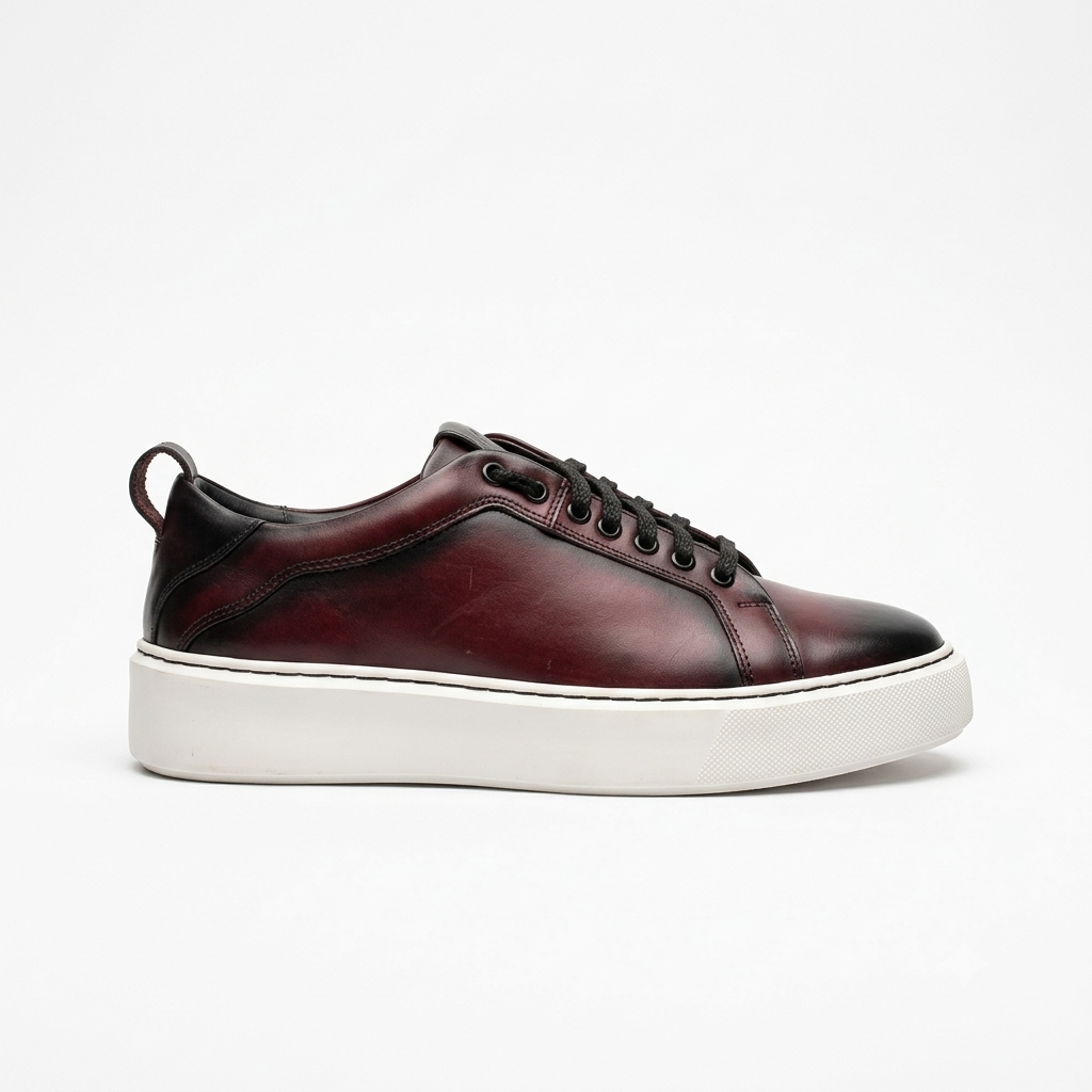 Burgundy Beast sneakers by Unlabel, image 7 of 9