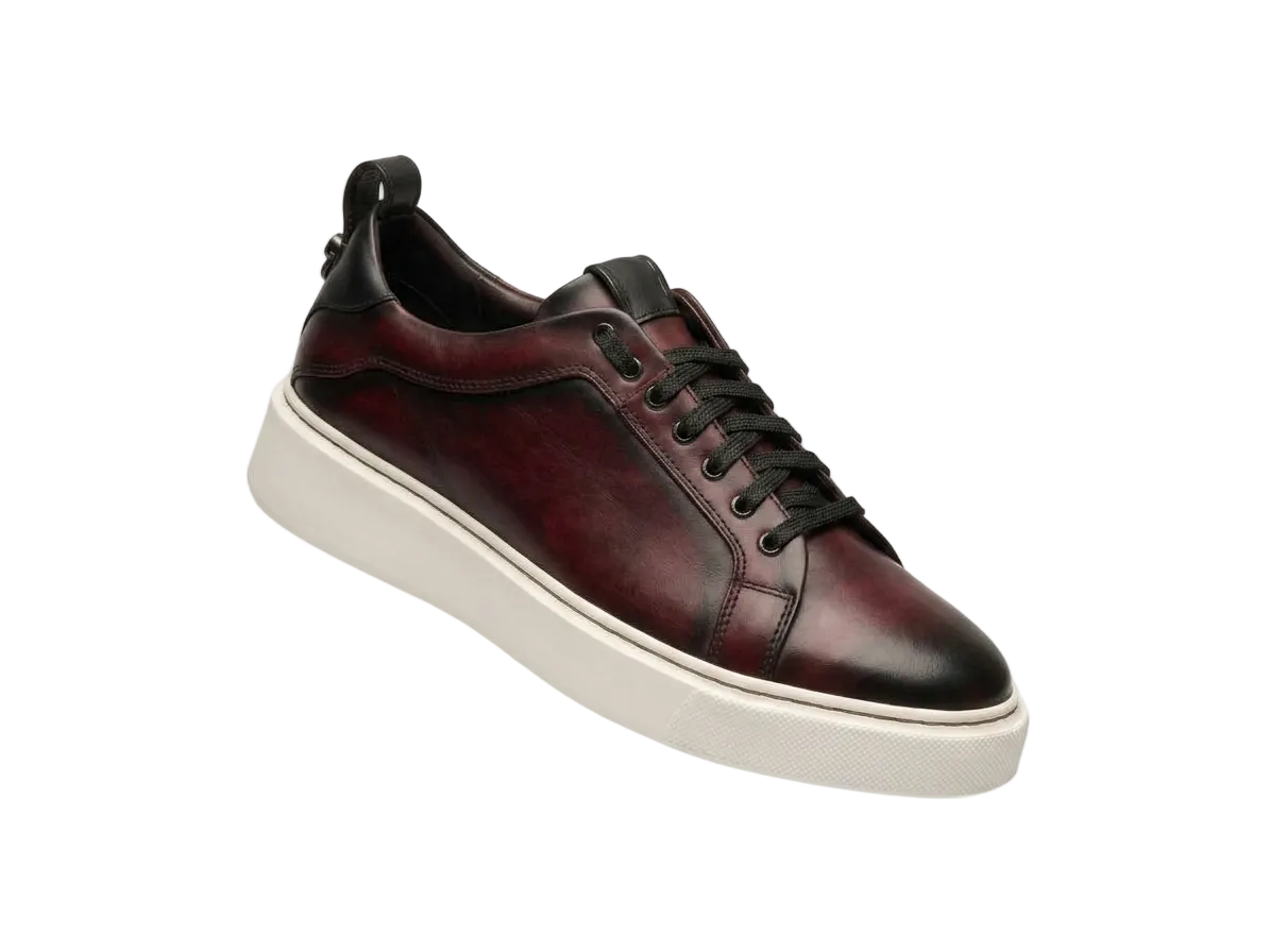 Burgundy Beast sneakers by Unlabel