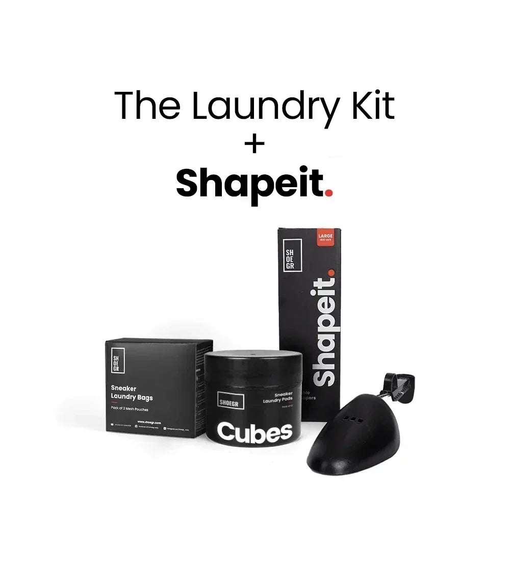 Shoe Laundry Kit + 1 Pair of Shapeit Adjustable Shoe Trees