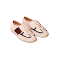 bianco azzuro white leather sneaker with pocket