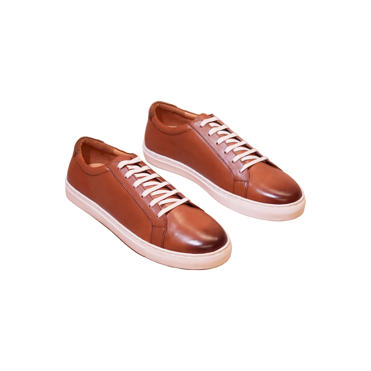 bosco suede tan leather sneakers