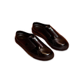 freddo lustro black leather sneaker mule