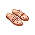 freddo mocha latte toned leather mules