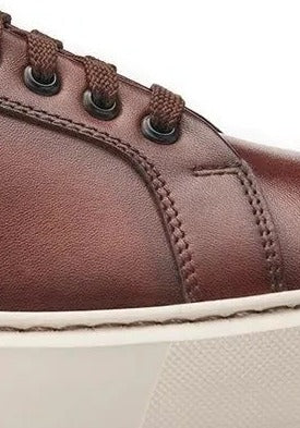 Umber leather detail